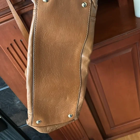 MICHAEL KORS- brown  Leather GANSEVOORT hand/shoulder Bag- SFH- see pics - Picture 11 of 12